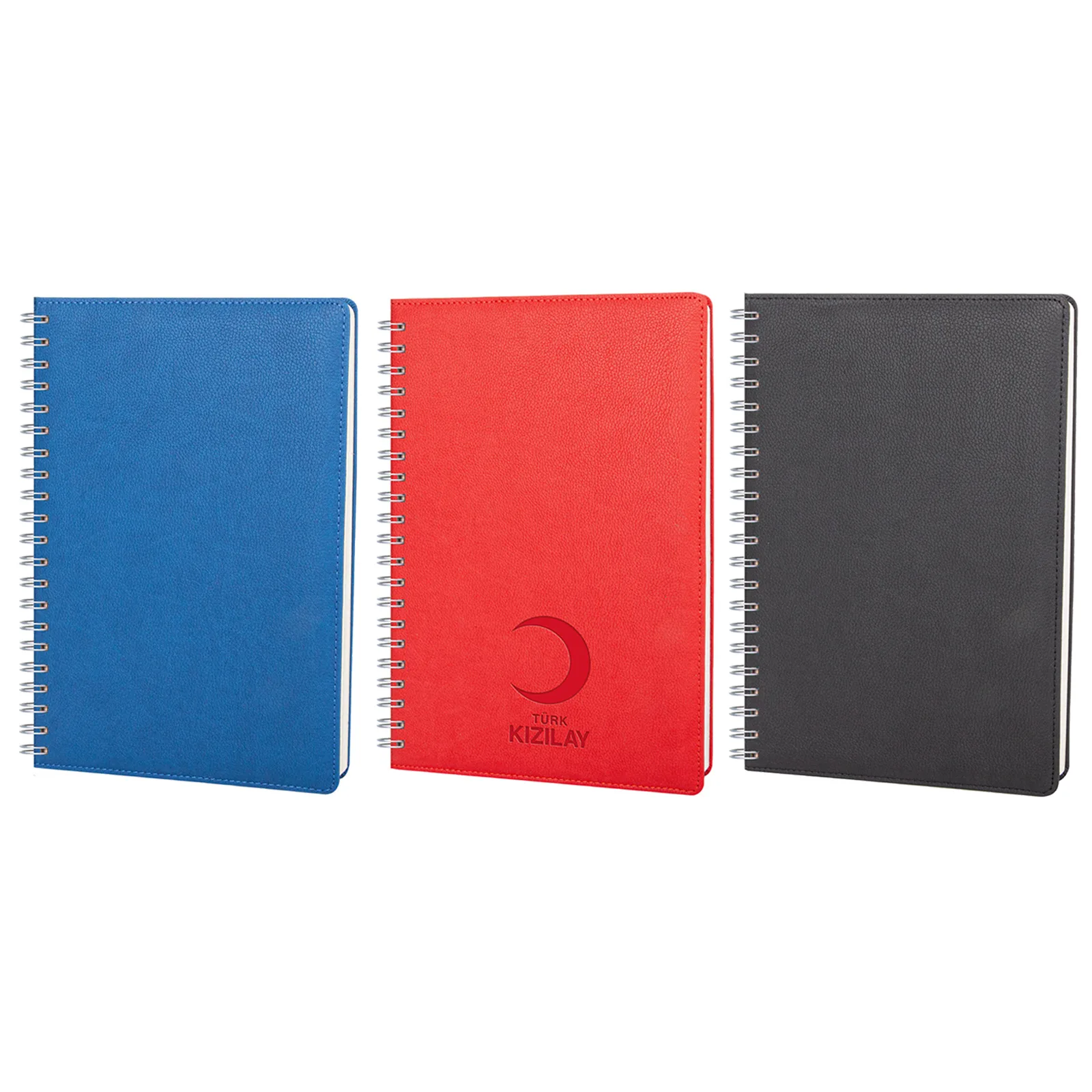 PLEVNE SİYAH KARELİ TARİHSİZ SPİRALLİ DEFTER (20x28 CM)