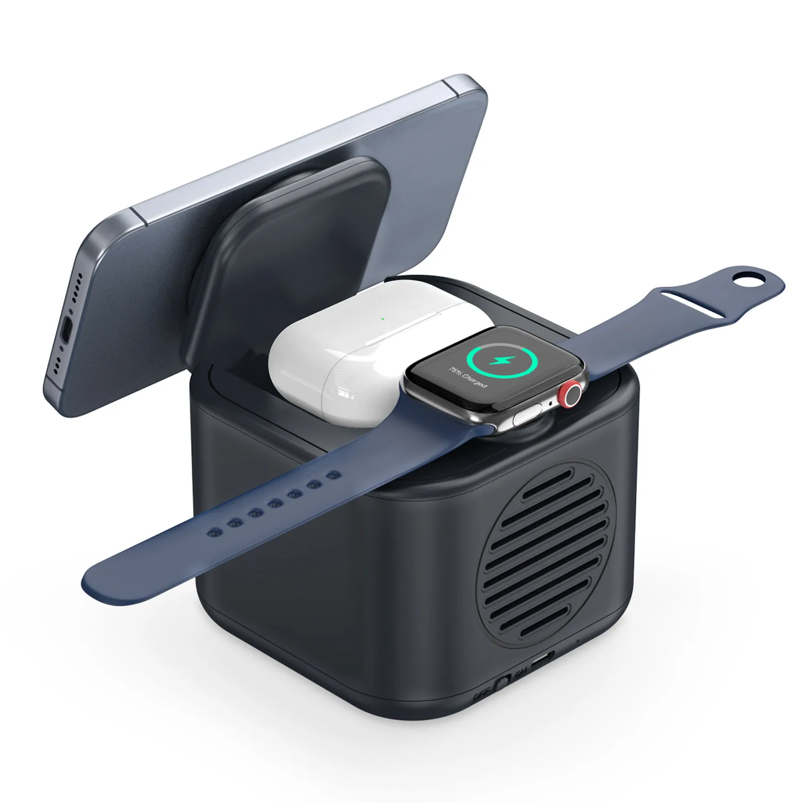 LOTUS SİYAH HOPARLÖR VE WIRELESS SARJ STANDI